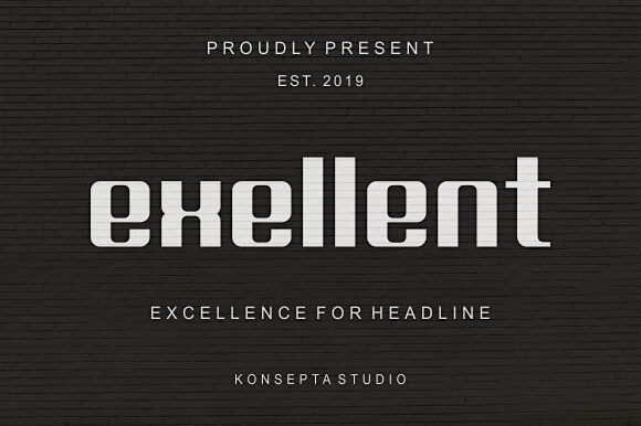 Exellent Schriftart