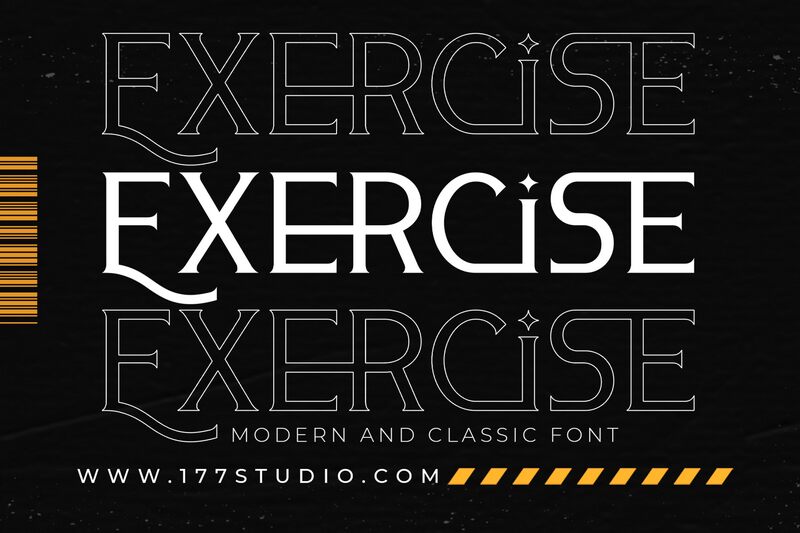 Exercise Schriftart