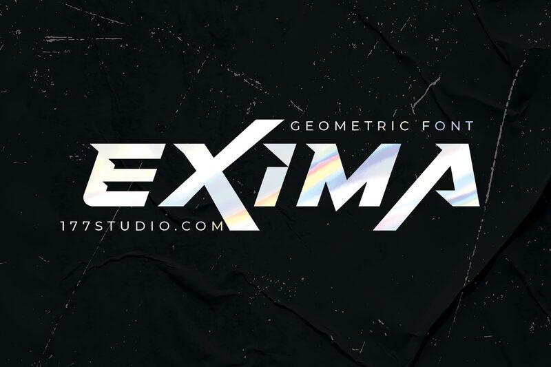 Exima Geometric Schriftart