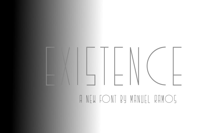 Existence Schriftart