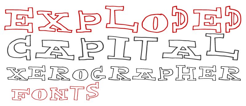 ExplodedCapital Schriftart