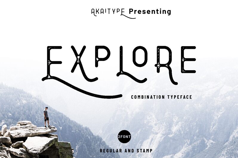 Explore Schriftart