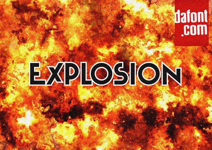 Explosion Book — Schriftpräsentation