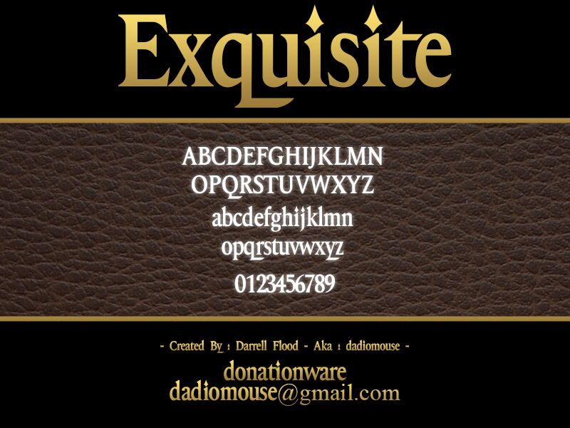 Exquisite フォント