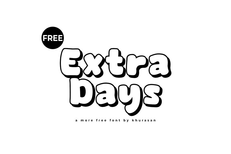 Extra Days Schriftart