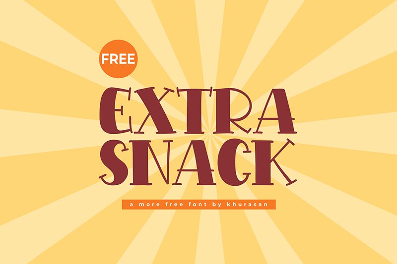 Extra Snack Schriftart