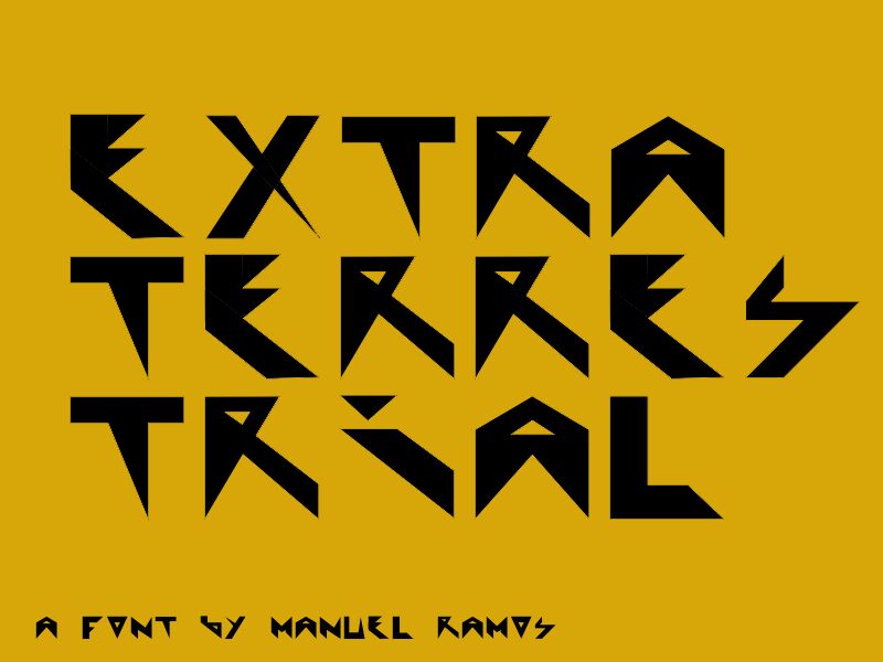 Extraterrestial Schriftart
