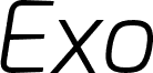 Exo Light Italic
