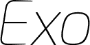 Exo Thin Italic