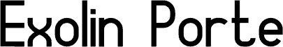 Exolin Porte písmo