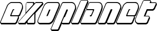 Exoplanet 3D Italic