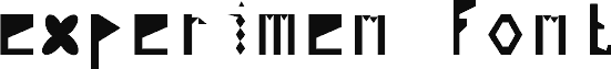 experimen font
