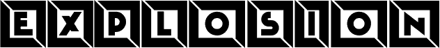 Explosion Capitals Extravagant Regular Schriftart