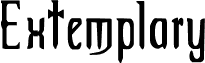 Preview of the Extemplary font