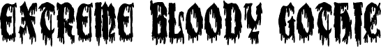Extreme Bloody Gothic font