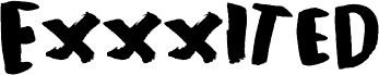 Exxxited DEMO Regular font