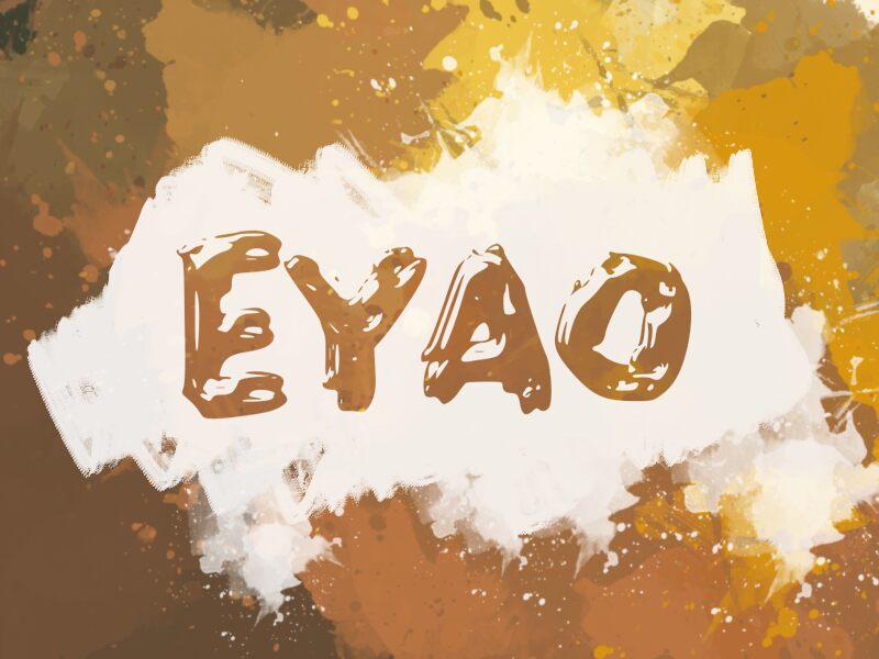 e Eyao Schriftart