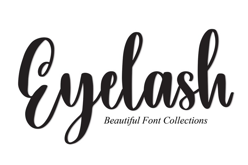 Eyelash Шрифт