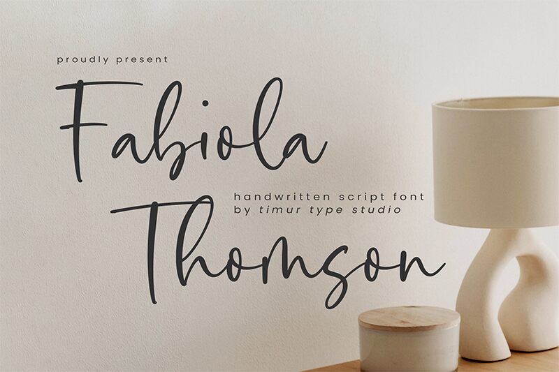 Fabiola Thomson Шрифт