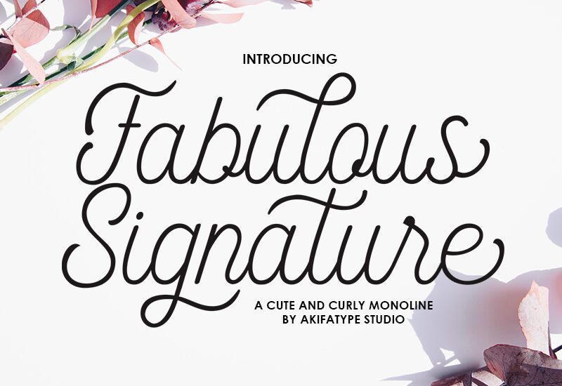 Fabulous Signature Schriftart