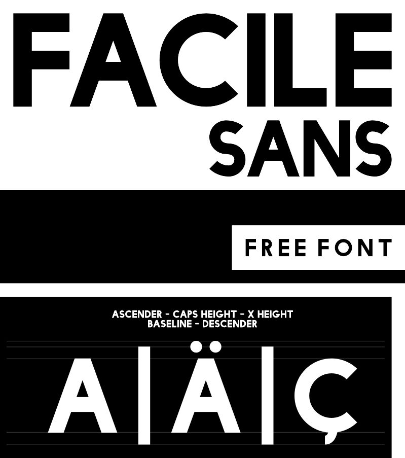 Facile Sans Schriftart