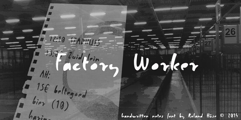 Factory Worker Schriftart