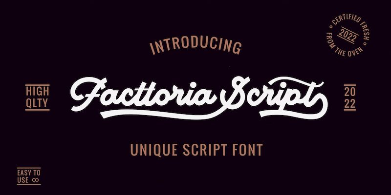 Facttoria Script Carattere