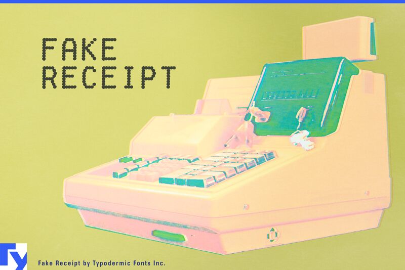 Fake Receipt Czcionka