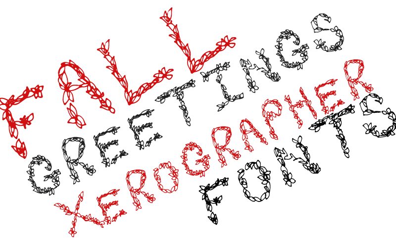 FallGreetings Czcionka