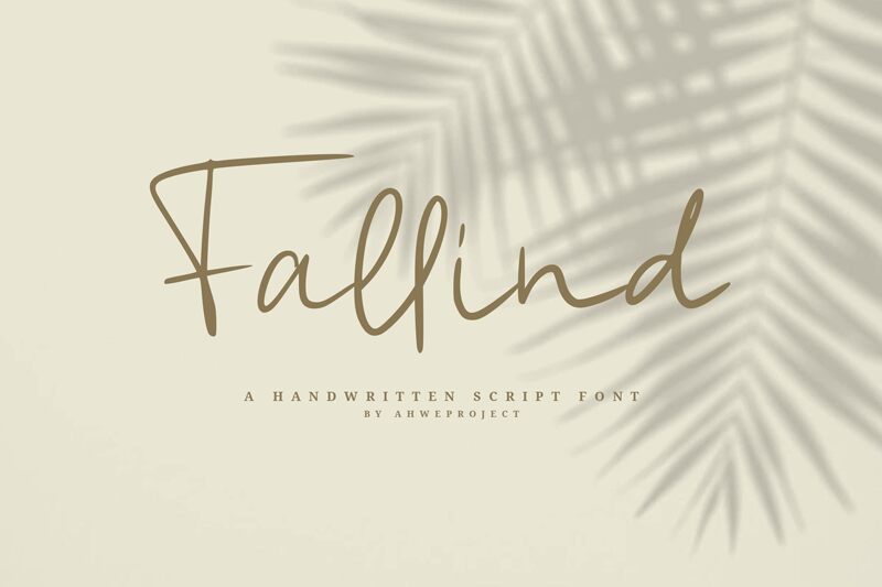 Fallind Schriftart