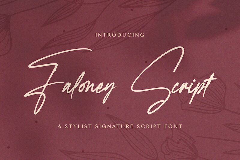 Faloney Script Carattere