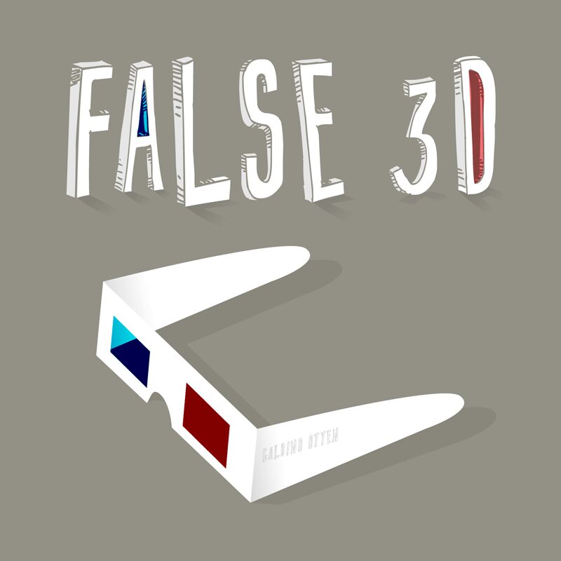 False 3d الخط