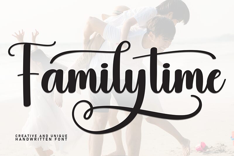 Familytime Druh písma