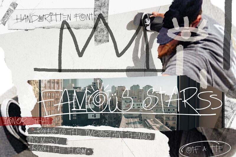 FAMOUS STARSS Шрифт