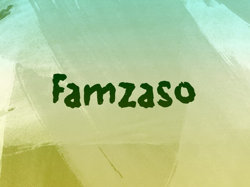 f Famzaso الخط