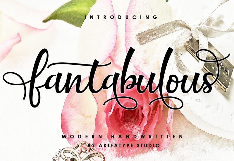 fantabulous script Font
