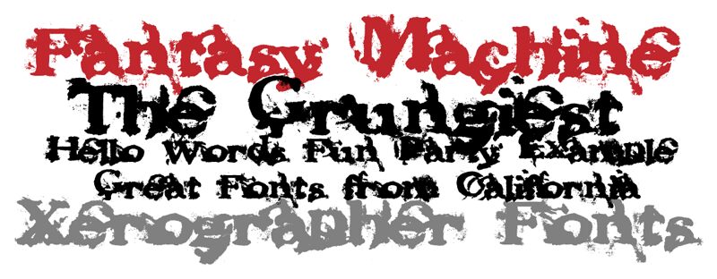 FantasyMachine Czcionka