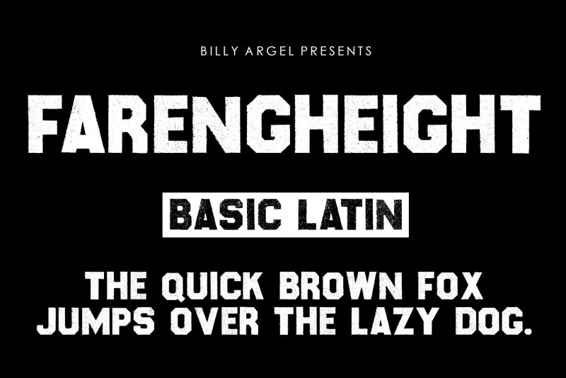 Farenheight Schriftart