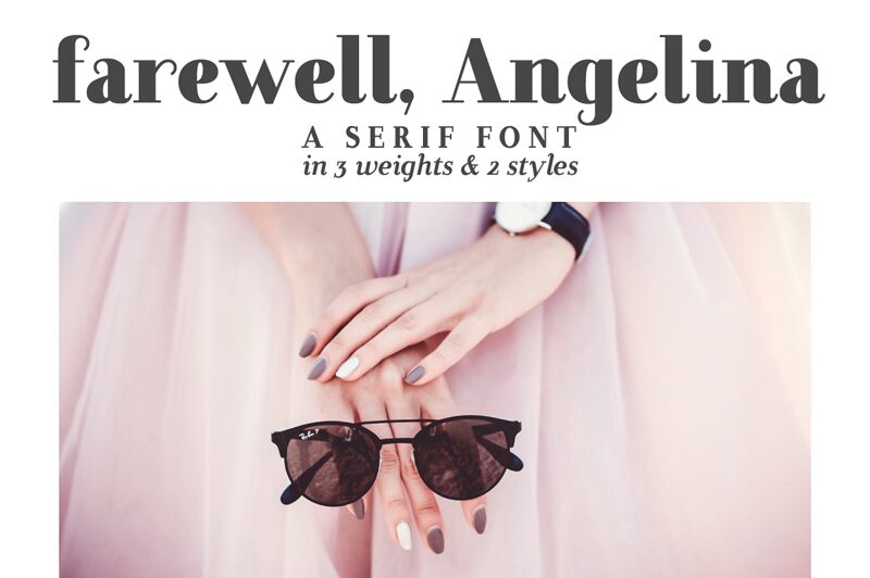 Farewell Angelina Schriftart