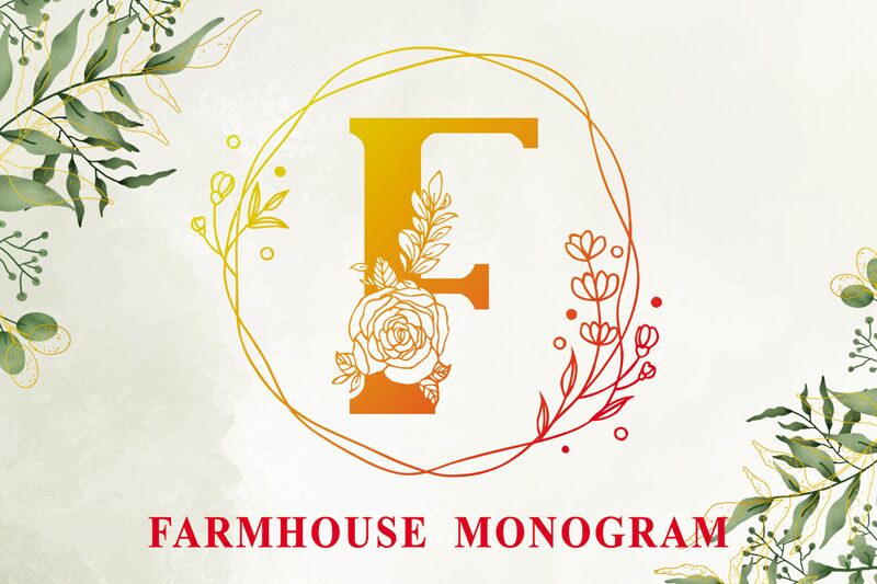 Farmhouse Monogram Czcionka