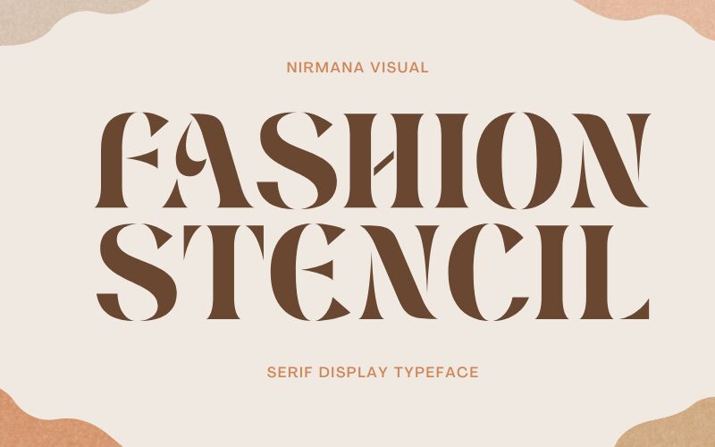 Fashion Stencil Regular Font   Banner Fashion Stencil Regular 