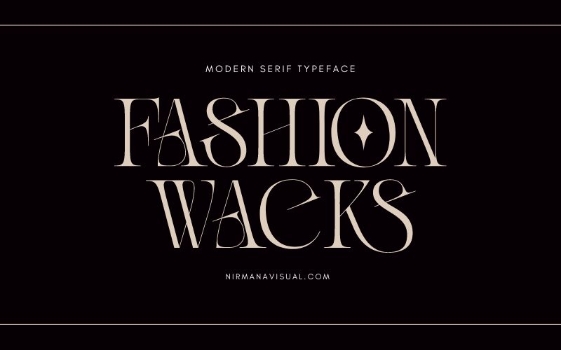 Fashion Wacks Schriftart