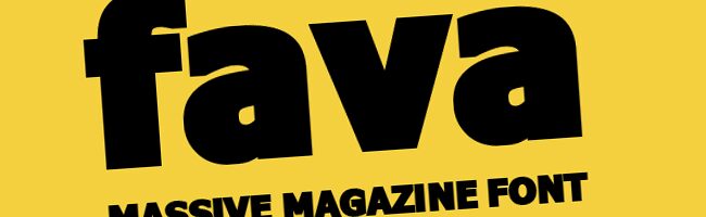 Fava Schriftart