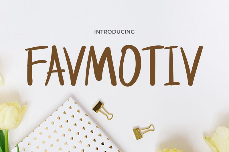 FAVMOTIV Шрифт