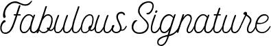 Fabulous Signature
