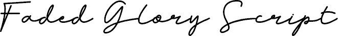 Podgląd czcionki Faded Glory Script