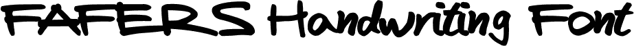 FAFERS True Type Handwriting Font
