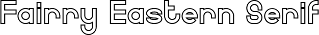 Fairry E Demo Serif Outline