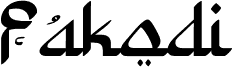 Preview of the Fakodi-Regular font