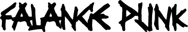 معاينة خط Falange Punk